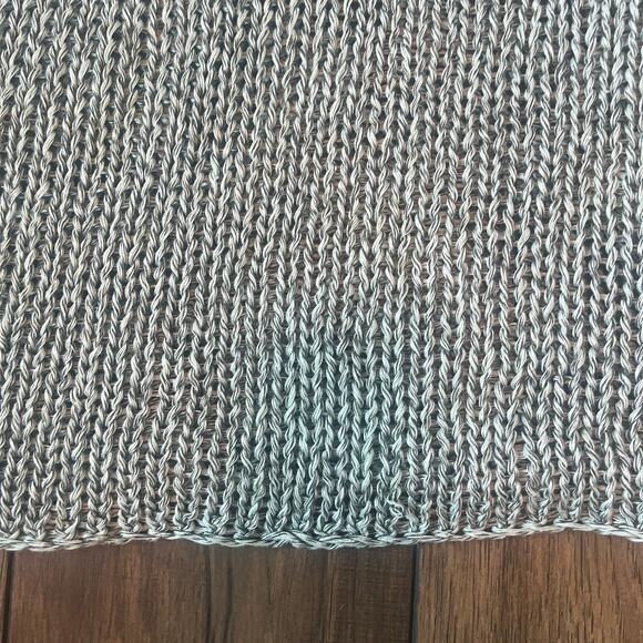 Eileen Fisher Open Knit 100% Linen Sweater Mock Neck Sleeveless Tunic Top 3X - Picture 6 of 10